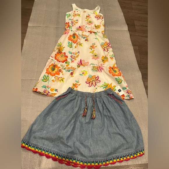 [L]GAP Kids Floral Skirt Dress Bundle-2 - Picture 1 of 10